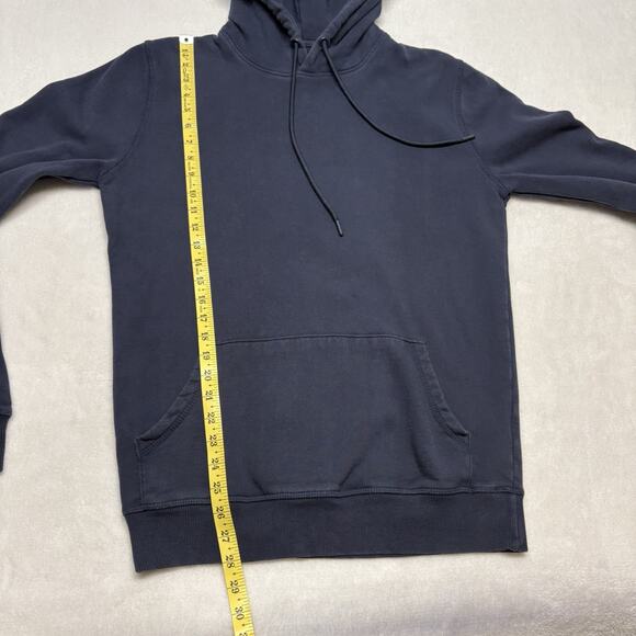 American Tall Navy Blue Pullover Hoodie Sweatshirt Men’s Size Small TALL - Picture 4 of 8